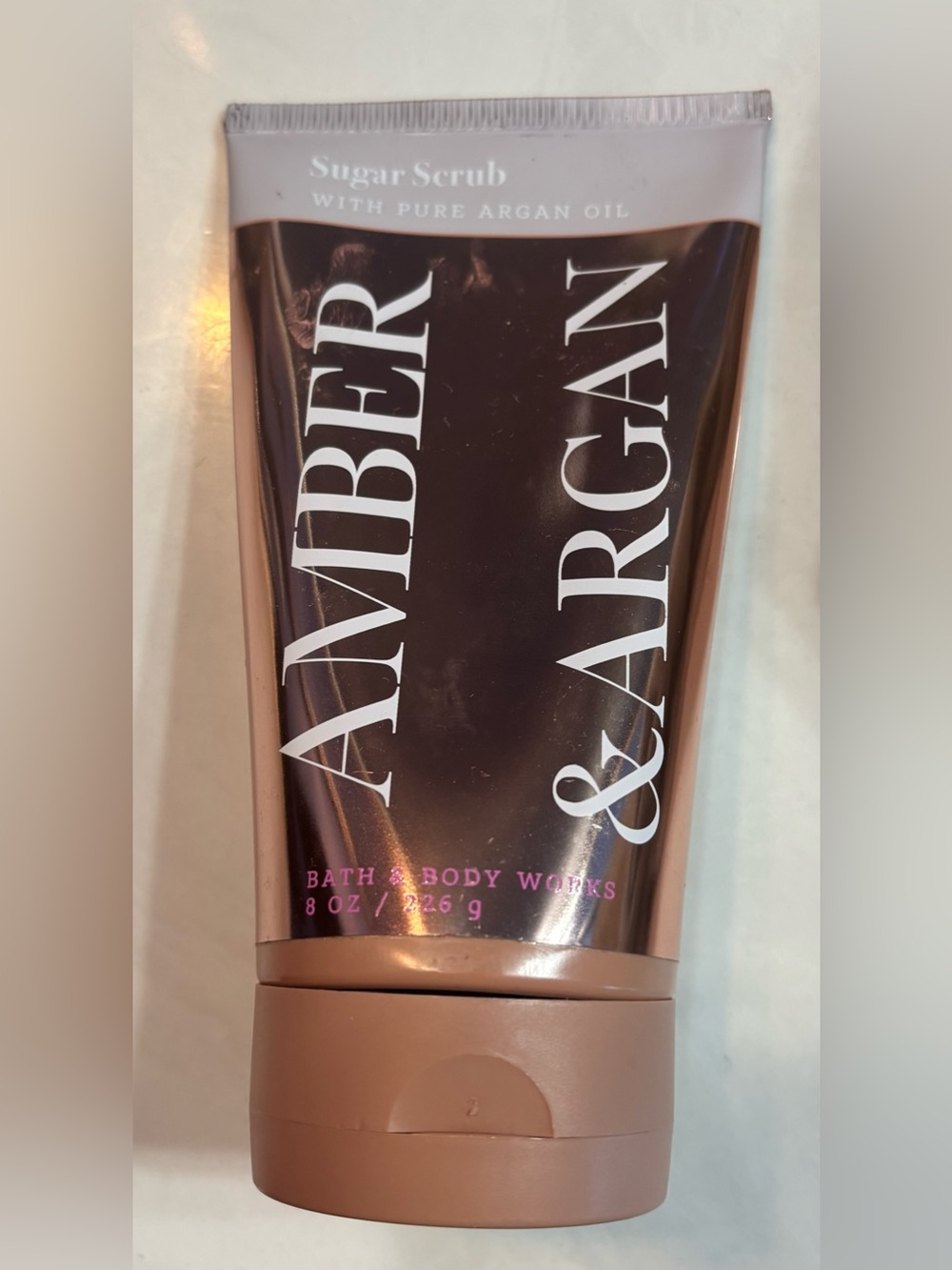 bath & body works discontinued Amber & argan sugar scrub NEW & sealed